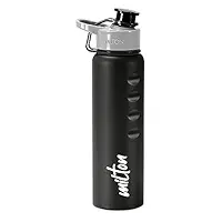 GRIPPER Stainless Steel Water Bottle, 750ml, Black