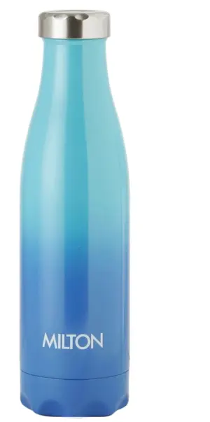PRUDENT 500 Blue 510 ml Steel Flask (Pack of 1, Blue, Green)