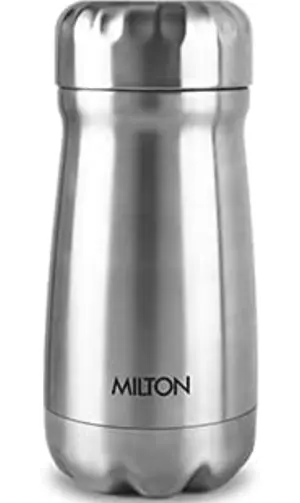 All Rounder 400 Thermosteel Hot and Cold Flask, 1 Piece, 350 ml, Silver | Insulated Flask | Leak Proof | Soup Flask | Dal Flask | Sambar Flask | Thermos | Long Hours Hot and Cold