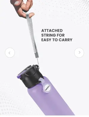 SIPSTAR - Stainless Steel Sipper Purple Colour Water Bottle 750ml