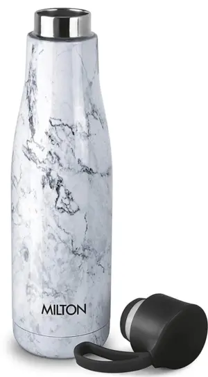 MIRAGE 800 Steel Bottle (Pack of 1, White)