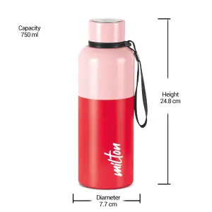 Ancy 750 Thermosteel Water Bottle, 750 ml Steel Bottle (Pack of 1, Red)