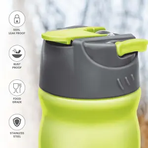 MAX - Stainless Steel Sipper Green Colour Water Bottle 800ml