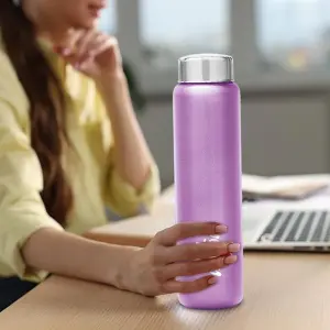 Aqua Stainless Steel Purple Colour Water Bottle 1000 ml 