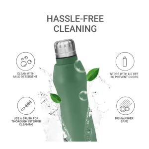 Elate Stainless Steel Water Bottle Green Colour (1000 ml) 