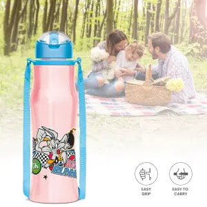 SIPMATE Tom & Looney Tunes Stainless Steel Kids Water Bottle 650 ml 