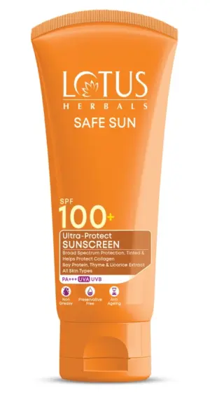 Lotus Herbals Safe Sun Ultra-Protect Sunblock SPF 100+ PA+++(50g)