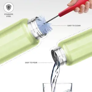 Aqua Stainless Steel Pista Green Colour Water Bottle 1000 ml 