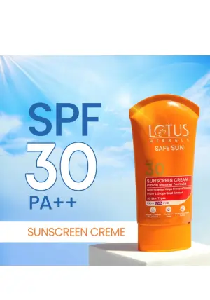 Lotus Herbals Safe Sun Sunscreen Cream PA++ SPF 30(100g)