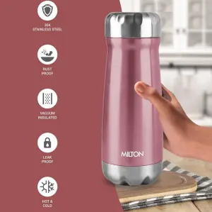 All Rounder 650 Thermosteel Hot and Cold Flask, 1 Piece, 610 ml,  |Purple Insulated Flask | Leak Proof | Soup Flask | Dal Flask | Sambar Flask | Thermos | Long Hours Hot and Cold
