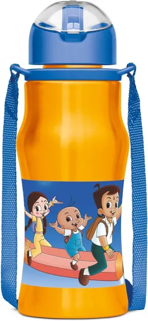 SIPMATE Stainless Steel Sipper Orange (CHHOTA BHEEM) Water bottle 650 ml