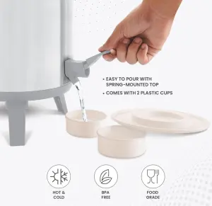 Stellar 10 Thermosteel Water Jug, 9.3 litres, Steelplain