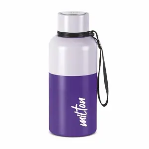 Ancy 500 Thermosteel Water Bottle, ISI Certified, 24 Hr Hot and Cold 500 ml Steel Flask (Pack of 1, Purple)