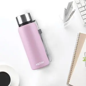 BRIM Stainless Steel Light Purple Colour Water Bottle (600ml) 