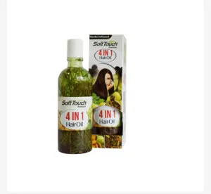 Soft Touch herbal hair oils, including the 4-in-1, Amla, Bhringraj, and Onion 