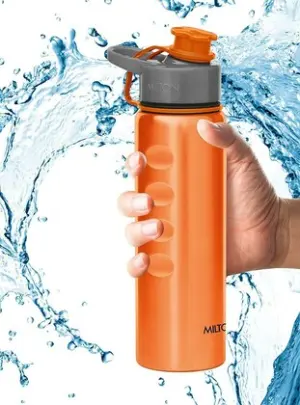 GRIPPER Stainless Steel Water Bottle, 750 ml, Orange