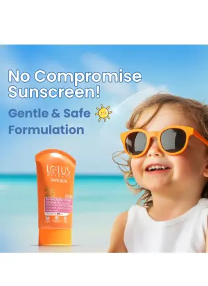 Lotus Herbals Safe Sun Kids Sunscreen Cream. (100g)