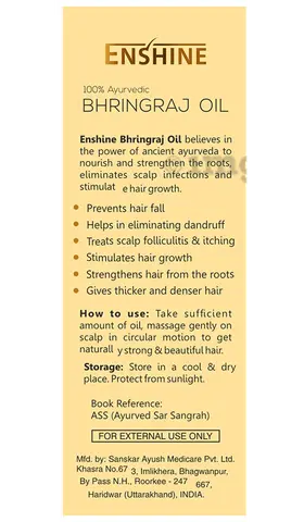 ENSHINE Bhringraj Oil 60 ml