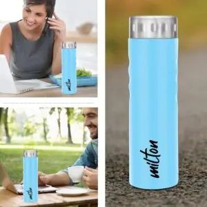 STREAM Stainless Steel Blue Colour Water Bottle 750 ml