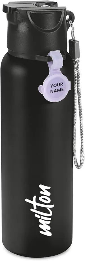 SIPSTAR - Stainless Steel Sipper Black Colour Water Bottle 750ml