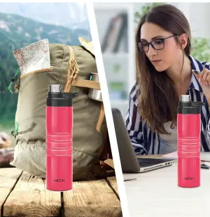 Milton Amigo 800 Thermosteel Hot or Cold Water Bottle, 660 ml, Dark Pink