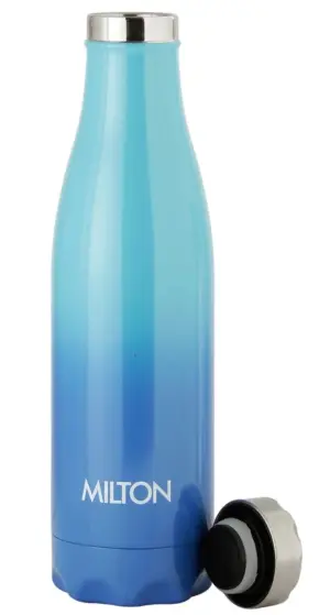 PRUDENT 500 Blue 510 ml Steel Flask (Pack of 1, Blue, Green)