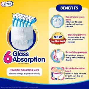 LIFREE SUPER EXTRA ABSORB PANTS M-10