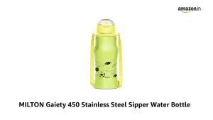 GAIETY  Stainless Steel Sipper Green Colour Water Bottle 450 ml