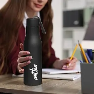 Super Stainless Steel Water Bottle Black Colour (1000 ml) 