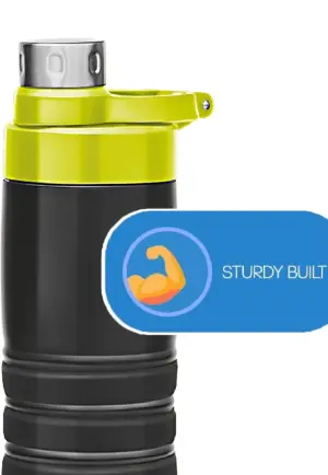Amigo 800 Thermosteel Hot or Cold Water Bottle, 660 ml, Black