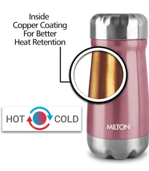 All Rounder 400 Thermosteel Hot and Cold Flask, 1 Piece, 350 ml, Purple | Insulated Flask | Leak Proof | Soup Flask | Dal Flask | Sambar Flask | Thermos | Long Hours Hot and Cold