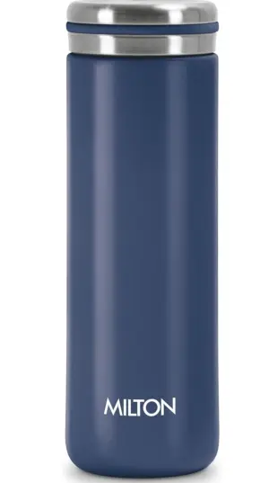 Shiny 300 Thermosteel Water Bottle 300 ml, 24 Hr Hot and Cold I Leak Proof Lid, ISI Certified I Vacuum Insulated I for Office, Gym, School I Blue