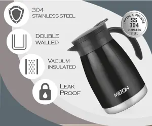 Milton Bistro 800 Thermosteel Carafe, 780 ml, Black