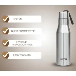 Super Stainless Steel Water Bottle Silver Colour (750 ml) 