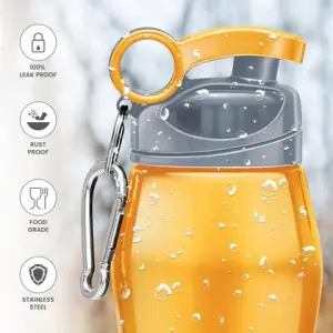 HAWK Stainless Steel Water Bottle, 750 ml, Yellow 