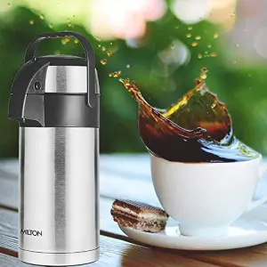 Milton Beverage Plain Dispenser 3500 ml Flask, Thermosteel 24 Hours Hot or Cold Dispenser Silver