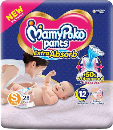 Mamypoko pants S-28( 4 to 8 kg weight) 