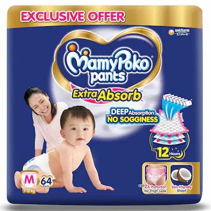 Mamypoko Pants M-64 ( 7 to 12kg) 