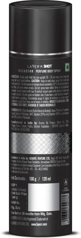 ROCKSTAR PERFUME BODY SPRAY (120ml) 