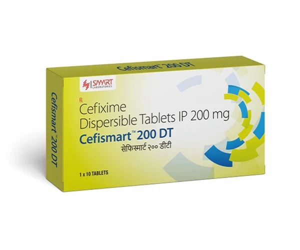 Cefismart 200 DT (Cefixime  Dispersible Tablets IP 200 mg)  