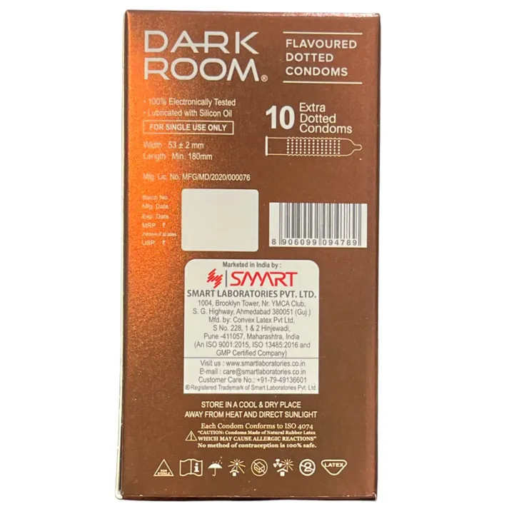 Darkroom chocolate dotted condom (10PCS) 