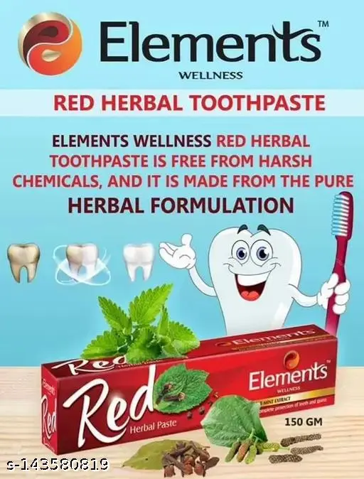 RED HERBAL TOOTHPASTE 150 GMS