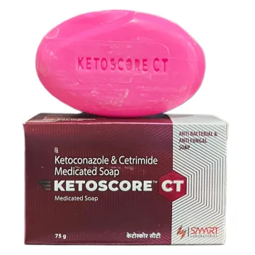 Ketoscore CT Soap (Ketoconazole & Cetrimide  Medicated Soap )