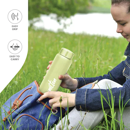 Aqua Stainless Steel Pista Green Colour Water Bottle 750 ml 