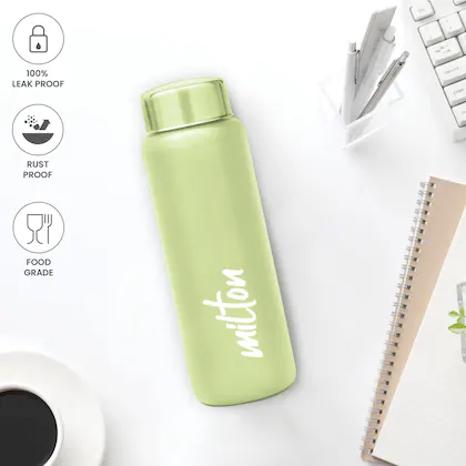 Aqua Stainless Steel Pista Green Colour Water Bottle 750 ml 