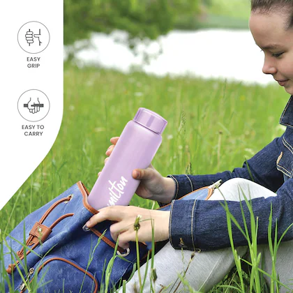 Aqua Stainless Steel Purple Colour Water Bottle 750ml 