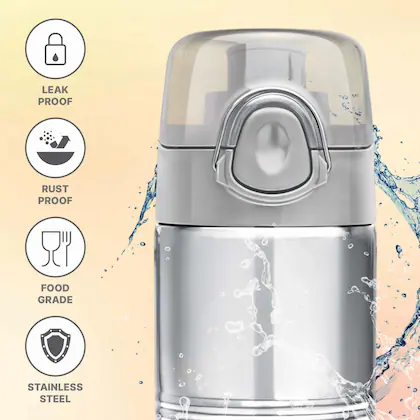 VOGUE Stainless Steel Silver Colour Water Bottle 500 ml