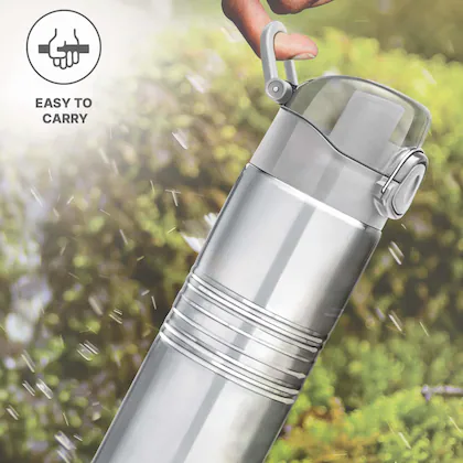 VOGUE Stainless Steel Silver Colour Water Bottle 750 ml