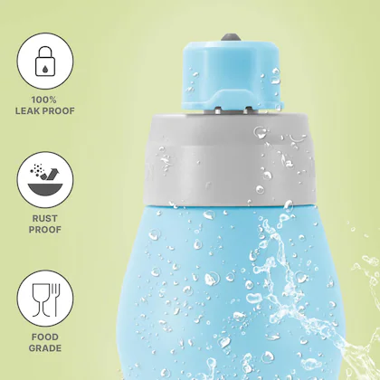 ACTIVE Stainless Steel Water Bottle, 1000ml,Sky Blue