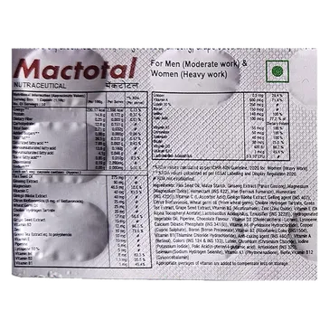 MACTOTAL CAP 10 's